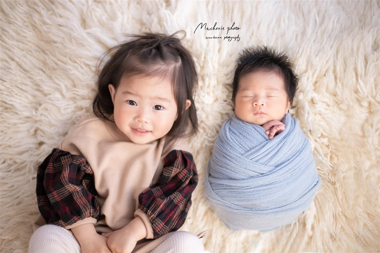 双子ちゃんのニューボーンフォト（岐阜・愛知）